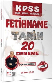 Bekir Çelik KPSS FETİHNAME Tarih 20 Deneme Sınavı