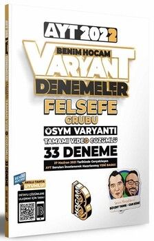 Benim Hocam 2022 AYT Felsefe Grubu Varyant 33 Deneme