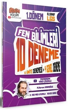 Benim Hocam 2023 8. Sınıf LGS 1. Dönem Fen Bilimleri 10 Deneme Sınavı