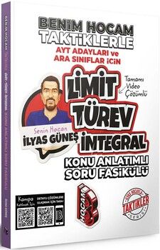 Benim Hocam 2023 AYT Adayları ve Ara Sınıflar İçin Taktiklerle Limit Türev İntegral Konu Anlatımlı Soru Fasikülü