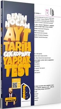 Benim Hocam 2023 AYT Tarih Çek Kopar Yaprak Test