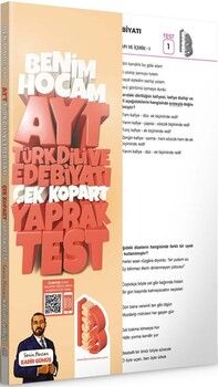 Benim Hocam 2023 AYT Türk Dili ve Edebiyatı Çek Kopar Yaprak Test