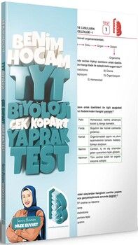 Benim Hocam 2023 TYT Biyoloji Çek Kopar Yaprak Test