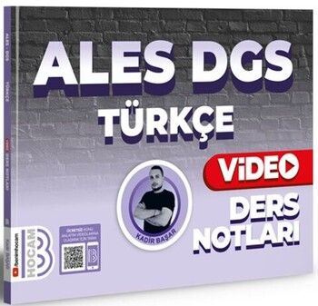 Benim Hocam 2024 ALES DGS Türkçe Video Ders Notları