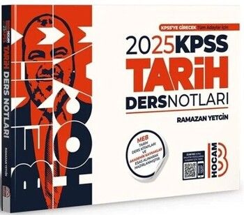 Benim Hocam 2025 KPSS Tarih Video Ders Notları