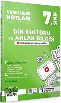 Benim Hocam 7. Sınıf Din Kültürü ve Ahlak Bilgisi Video Ders Notları Konu Anlatımı