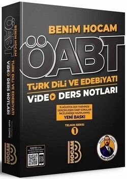 Benim Hocam ÖABT Türk Dili ve Edebiyatı Video Ders Notları