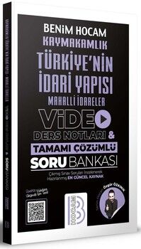 Benim Hocam Kaymakamlık Türkiye nin İdari Yapısı Mahalli İdareler Video Ders Notları ve Tamamı Çözümlü Soru Bankası