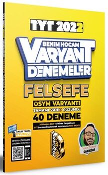 Benim Hocam 2022 TYT Felsefe Tamamı Video Çözümlü 40 Deneme Sınavı