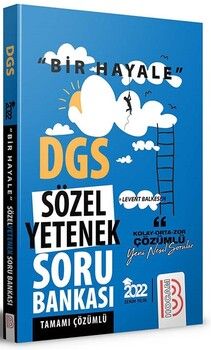 Benim Hocam Yayınları 2022 DGS Sözel Yetenek Bir Hayale Serisi Tamamı Çözümlü Soru Bankası