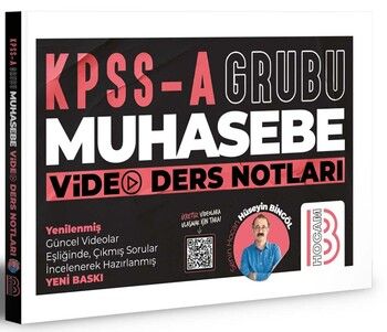 Benim Hocam Yayınları KPSS A Grubu Muhasebe Video Ders Notları