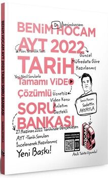 Benim Hocam Yayınları 2022 AYT Tarih Tamamı Video Çözümlü Soru Bankası