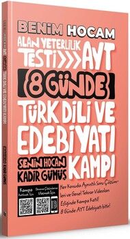 Benim Hocam Yayınları AYT 8 Günde Türk Dili ve Edebiyatı Kampı