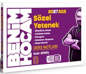 Benim Hocam Yayınları 2027 AGS Sözel Yetenek Ders Notları
