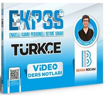 Benim Hocam Yayınları 2024 EKPSS Türkçe Video Ders Notları