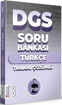 Benim Hocam Yayınları 2024 DGS Türkçe Tamamı Çözümlü Soru Bankası