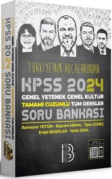 Benim Hocam Yayınları 2024 KPSS Türkiyenin Hocalarından Tüm Dersler Tamamı Çözümlü Soru Bankası