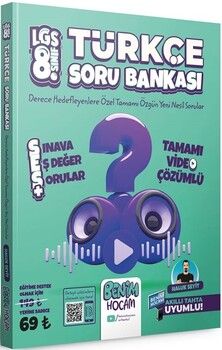 Benim Hocam 8. Sınıf LGS Türkçe SES Tamamı Video Çözümlü Soru Bankası