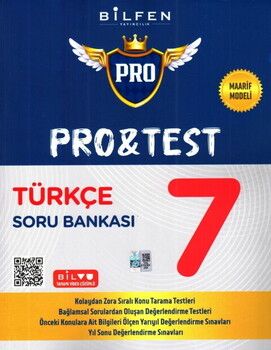 Bilfen Yayıncılık 7. Sınıf Türkçe ProTest Soru Bankası