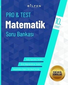Bilfen Yayıncılık 10. Sınıf Matematik ProTest Soru Bankası