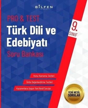 Bilfen Yayıncılık 9. Sınıf Türk Dili ve Edebiyatı ProTest Soru Bankası