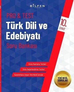 Bilfen Yayıncılık 10. Sınıf Türk Dili ve Edebiyatı ProTest Soru Bankası