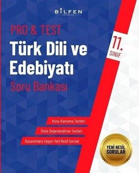 Bilfen Yayıncılık 11. Sınıf Türk Dili ve Edebiyatı ProTest Soru Bankası
