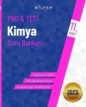Bilfen Yayıncılık 11. Sınıf Kimya ProTest Soru Bankası