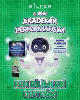 Bilfen Yayıncılık 8. Sınıf Fen Bilimleri Akademik Performansım Defterim
