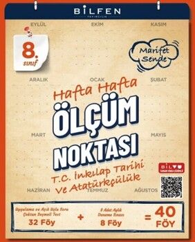 Bilfen Yayıncılık 8. Sınıf T.C. İnkılap Tarihi ve Atatürkçülük Ölçüm Noktası