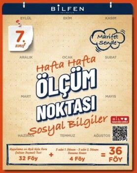 Bilfen Yayıncılık 7. Sınıf Sosyal Bilimler Ölçüm Noktası