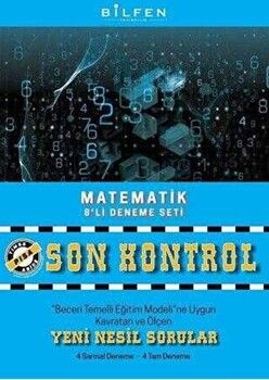 Bilfen Yayıncılık 8. Sınıf Matematik Son Kontrol 8 li Deneme Seti