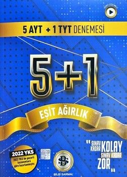 Bilgi Sarmal Yayınları TYT AYT Eşit Ağırlık 5 + 1 Denemesi