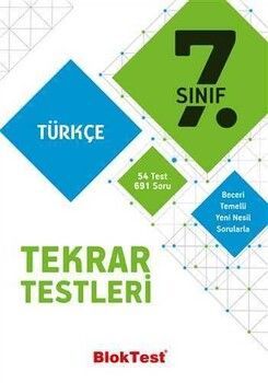 Bloktest Yayınları 7. Sınıf Matematik 10X20 Kazanım Pekiştirme Denemeleri Seti