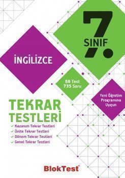Bloktest Yayınları 7. Sınıf İngilizce Tekrar Testleri