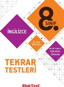 Bloktest Yayınları 8. Sınıf İngilizce Tekrar Testleri