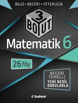 Bloktest Yayınları 6. Sınıf Matematik 3 Boyut 26 Föy