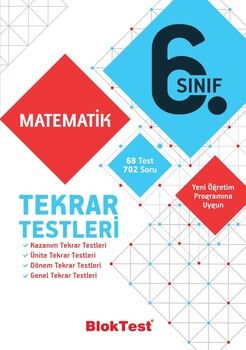 Bloktest Yayınları 6 .Sınıf Matematik Tekrar Testleri