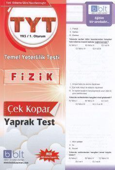 Bulut Eğitim ve Kültür Yayınları TYT Fizik Çek Kopart Yaprak Test