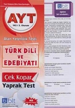 Bulut Eğitim ve Kültür Yayınları AYT Türk Dili Ve Edebiyatı Çek Kopar Yaprak Test