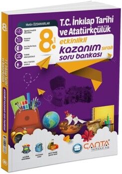 Çanta Yayınları 8. Sınıf T.C. İnkılap Tarihi ve Atatürkçülük Etkinlikli Kazanım Soru Bankası