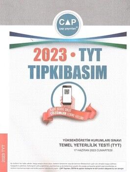 Çap Yayınları 2023 TYT Tıpkı Basım