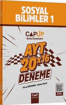  Çap Yayınları AYT Sosyal Bilimler 1 20 X 16 Up Deneme