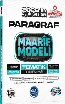 Çap Yayınları Üniversiteye Hazırlık Paragraf Ders Platosu Maarif Modeli Tematik Soru Bankası