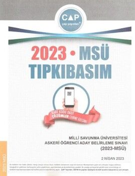 Çap Yayınları Üniversiteye Hazırlık MSÜ 2023 Tıpkı Basım