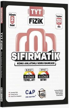 Çap Yayınları TYT Fizik Sıfırmatik Konu Anlatımlı Soru Bankası