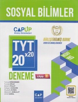 Çap Yayınları TYT Sosyal Bilimler 20 x 20 Deneme