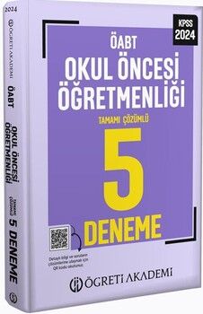 Öğreti Akademi 2024 KPSS ÖABT Okul Öncesi Öğretmenliği Tamamı Çözümlü 5 Deneme
