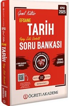 Öğreti Akademi 2025 KPSS Genel Kültür Efsane Tarih Tamamı Çözümlü Soru Bankası
