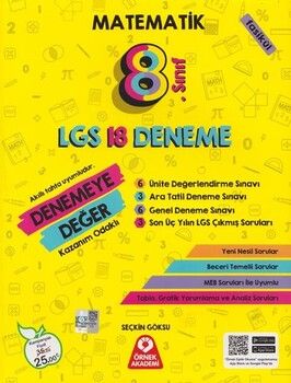 Örnek Akademi 8. Sınıf LGS Matematik Denemeye Değer 18 Deneme